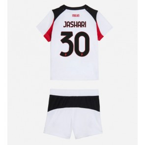 AC Milan Ardon Jashari #30 Replika Bortatröja Barn 2025-26 Kortärmad (+ Korta byxor)